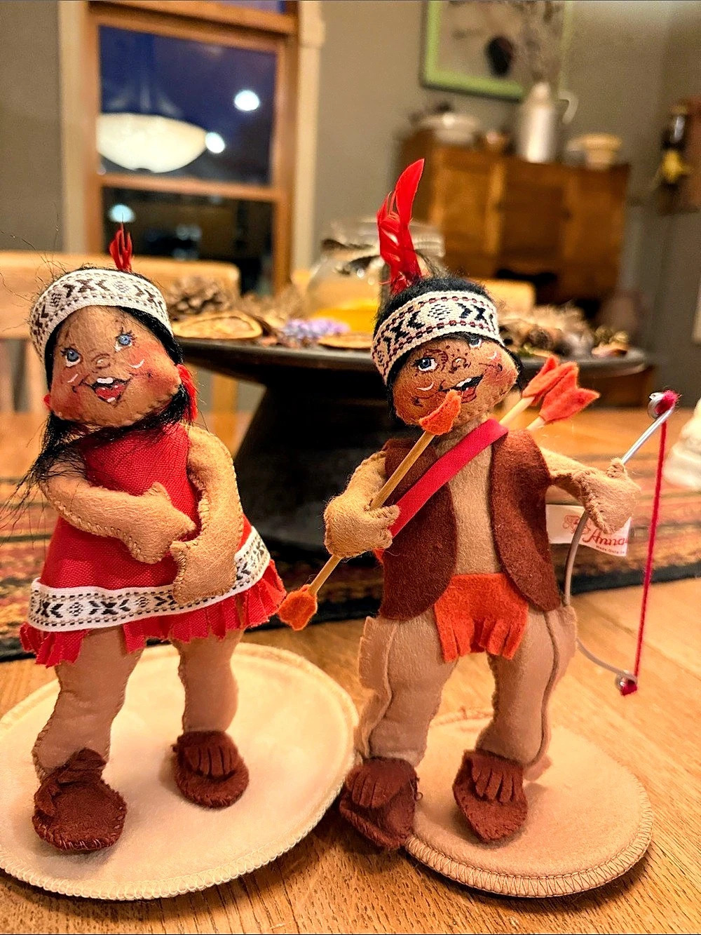 1980’s Vintage Annalee Native American kids -harder to find